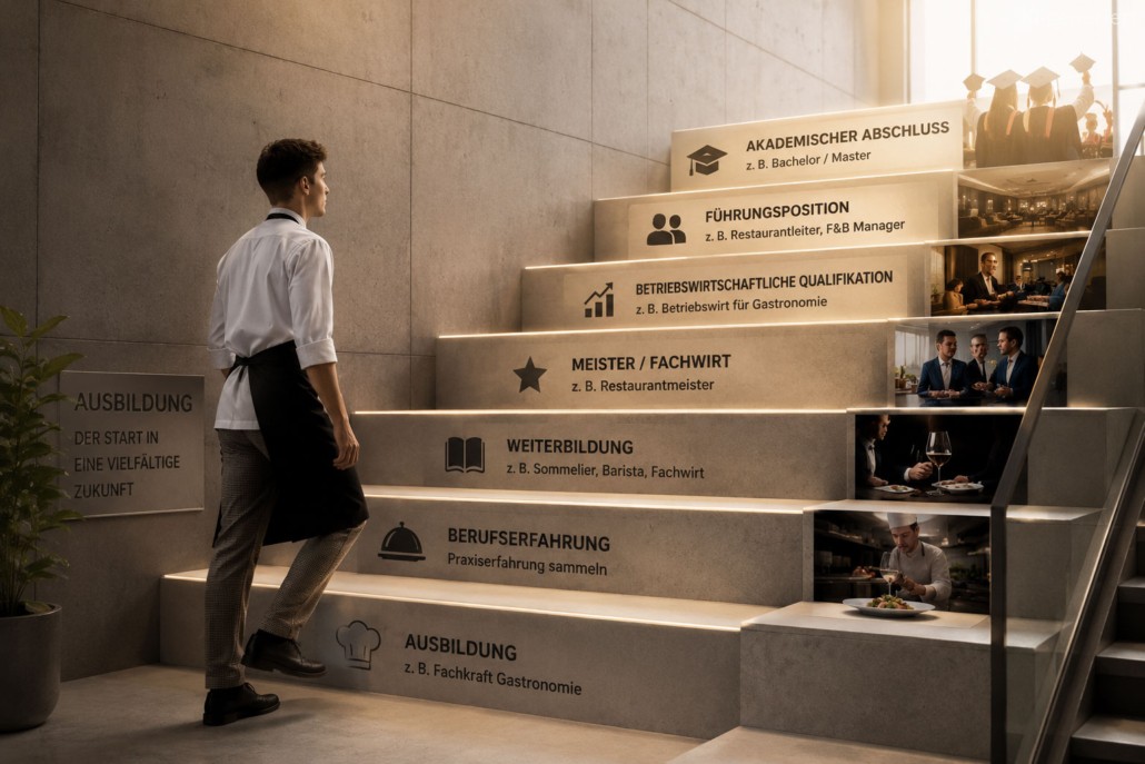 Ausbildung in der Gastronomie, Karrierewege, Abschlüsse und Zukunftsperspektiven Ausbildung in der Gastronomie, Karrierewege, Abschlüsse und Zukunftsperspektiven