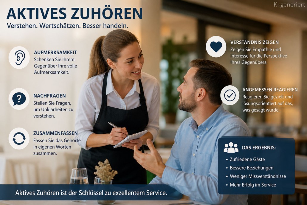 Durch aktives Zuhören die Kommunikation und das Kundenerlebnis nachhaltig verbessern